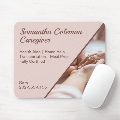 Caregiver Home Help Mouse Pad