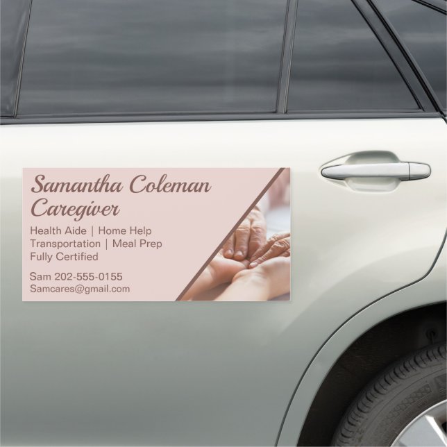 Caregiver Home Help Promotional Car Magnet (In Situ)