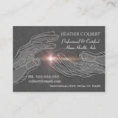 Caregiver Integrity Credible Professional Business Card at Zazzle
