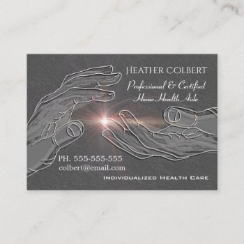 Caregiver Integrity Credible Professional Business Card by LiquidEyes at Zazzle