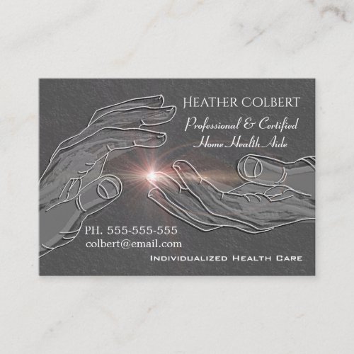Caregiver Integrity Credible Professional Business Card
