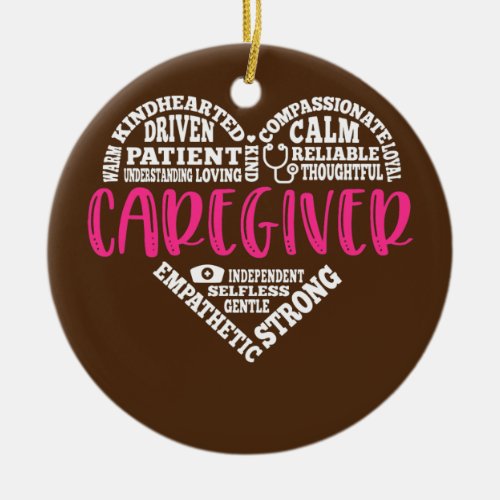 Caregiver Nurse Love Nursing Students Life Nurse Ceramic Ornament