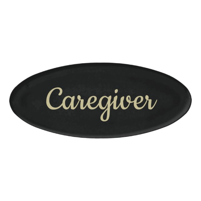 Caregiver Personalized  Name Tag (Front)