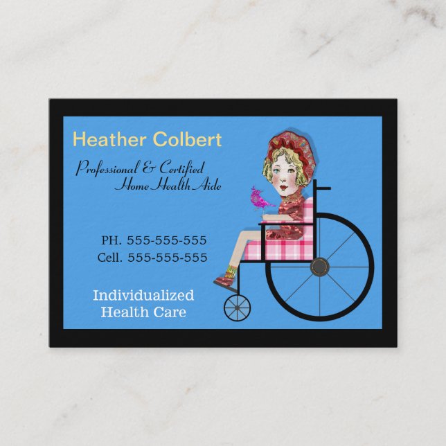 Caregiver Precious Professional Business Card (Front)