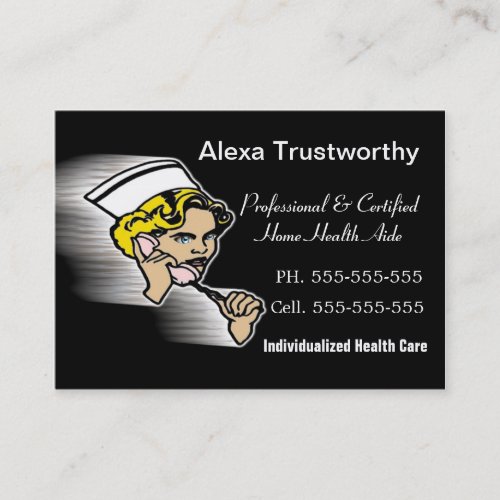 Caregiver Professional Large Business Card