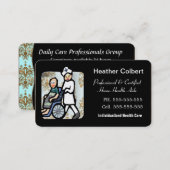 Caregiver Professional Rounded Edge Business Card (Front/Back)