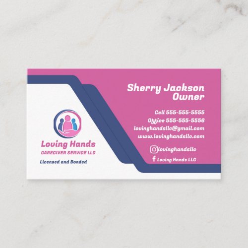 Caregiver Service Business Card