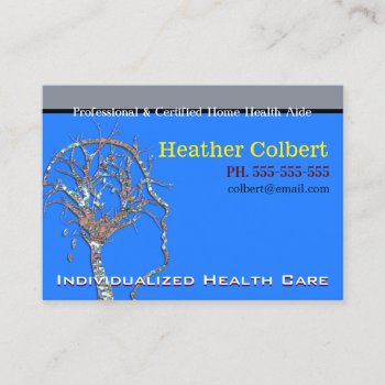 Caregiver Support And Assist Business Card by LiquidEyes at Zazzle