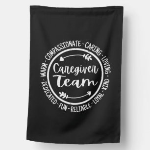 Caregiver Team Life Caregiving Positive Words House Flag