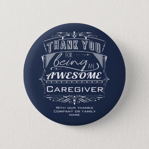 Caregiver Thank You Appreciation Button