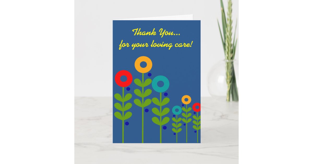 Caregiver Thank You Card III | Zazzle