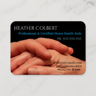 Caregiver  Trusting Hands Sincere Professional Business Card