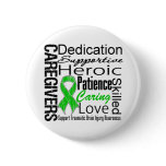 Caregivers Collage Traumatic Brain Injury Pinback Button