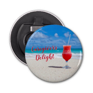 Caregiver's Delight Button Bottle Opener