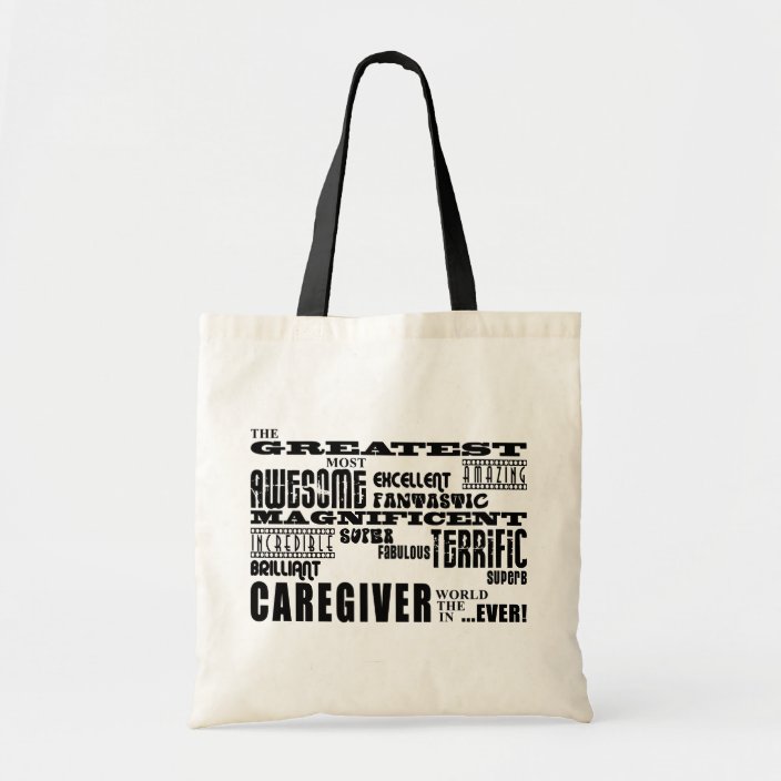 Caregivers : Greatest Caregiver Tote Bag | Zazzle.com