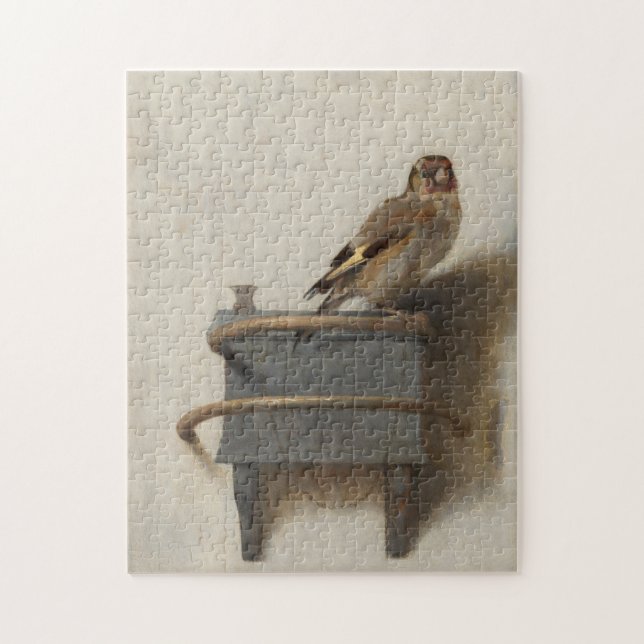 Carel Fabritius, The Goldfinch - 17th C. Fine Art Jigsaw Puzzle (Vertical)