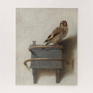 Carel Fabritius, The Goldfinch - 17th C. Fine Art Jigsaw Puzzle