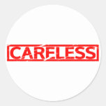 Careless Stamp Classic Round Sticker