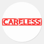 Careless Stamp Classic Round Sticker