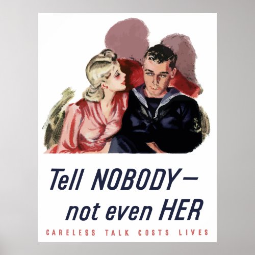 Careless Talk Costs Lives __ WW2 Poster