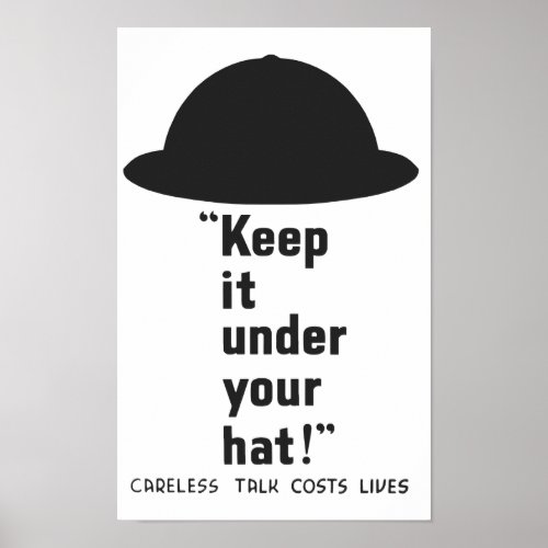 Careless Talk Costs Lives __ WW2 Poster