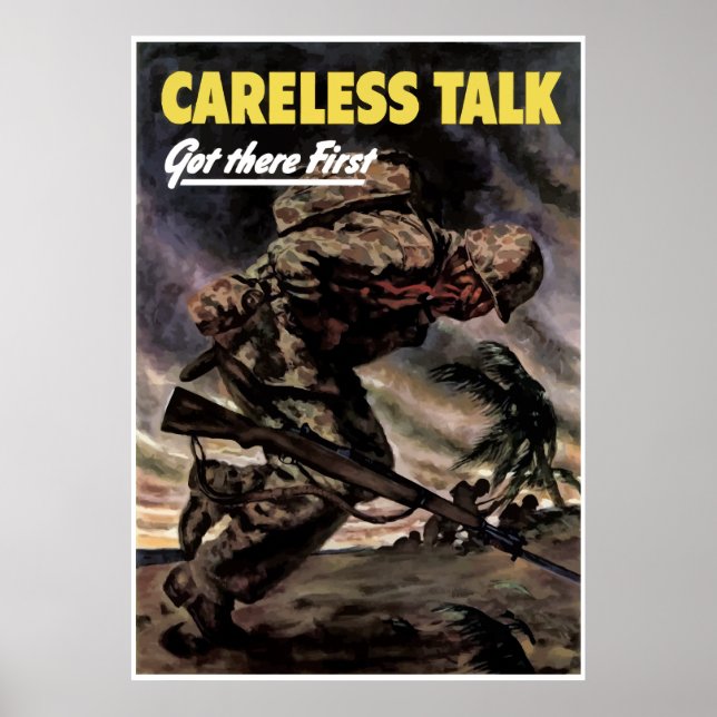 Careless Talk Got There First -- Border Poster (Front)