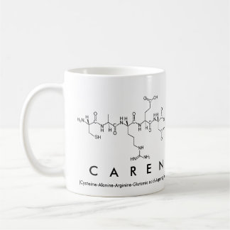 Caren peptide name mug