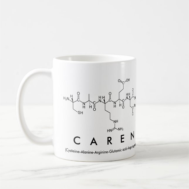 Caren peptide name mug (Left)
