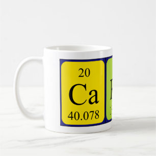 Caren periodic table name mug