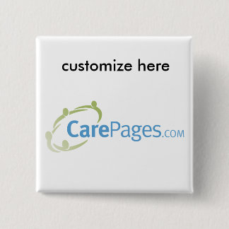 CarePages.com Custom Logo Magnet Pinback Button