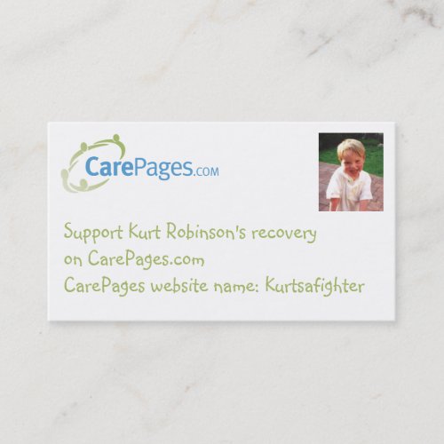 CarePages Custom Business-sized Cards Business Card Templates