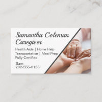 Carer Home Help Caregiver Business Card