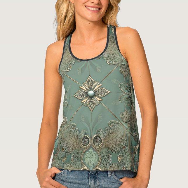 Caress pattern tank top (Front)