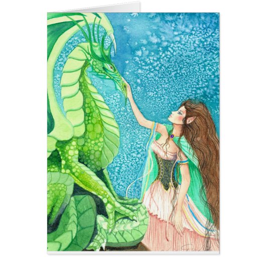 caressing the emerald dragon cards (Front)