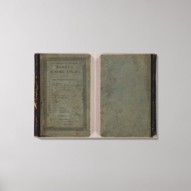 Carey's School atlas Canvas Print (Front)