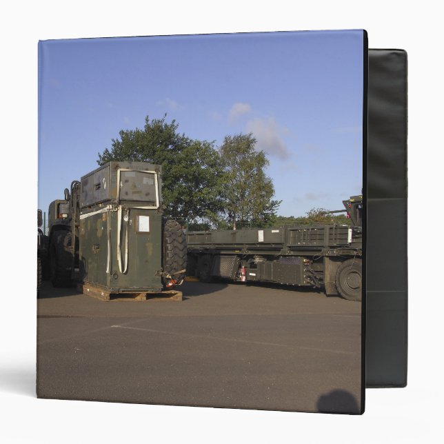 Cargo being prepared 3 ring binder (Front/Inside)