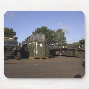 Cargo being prepared mouse pad