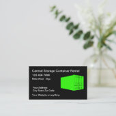 Cargo Container Storage Business Cards (Standing Front)