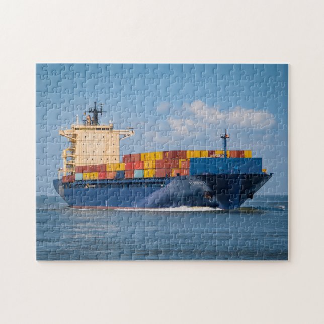 Cargo freighter ship jigsaw puzzle (Horizontal)