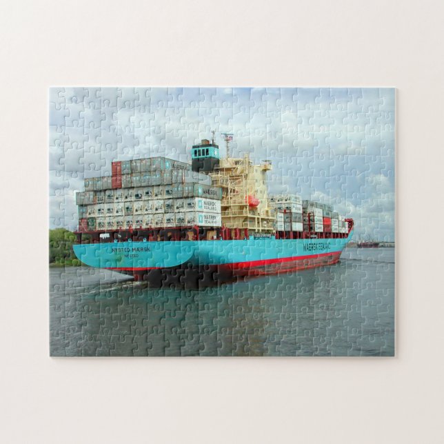 Cargo freighter ship jigsaw puzzle (Horizontal)