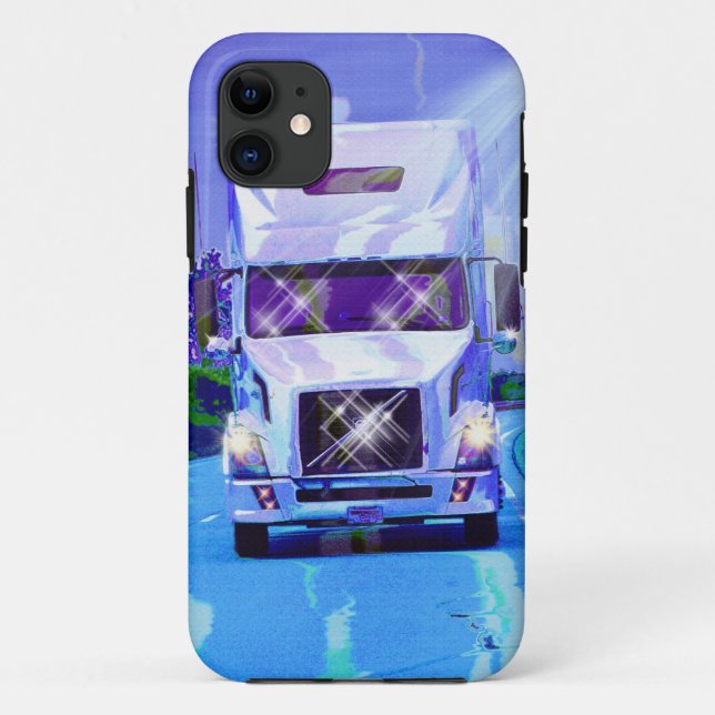 Cargo Hauling Freight Truck Driver's iPhone 5 Case (Back)