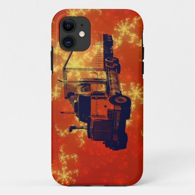 Cargo Hauling Freight Truck Driver's iPhone 5 Case (Back)