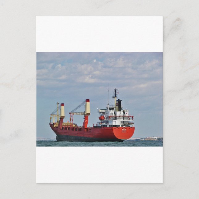 Cargo Ship Malmo Postcard (Front)