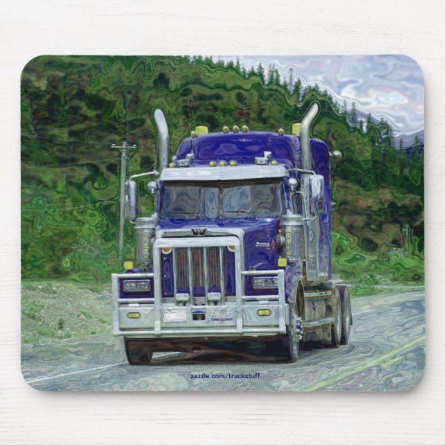 CARGO TRUCK BIG RIG TRUCKERS Gifts Mouse Pad (Front)