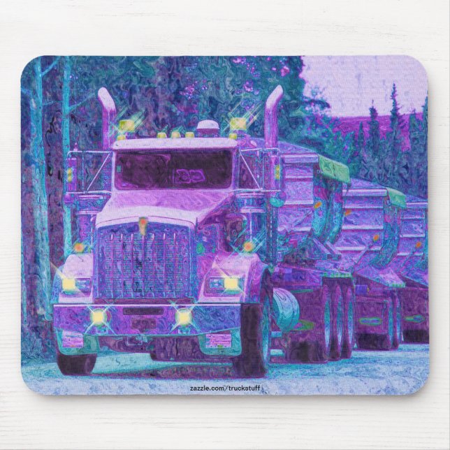 Cargo Truck Road Transport Truck Drivers Mouse Pad (Front)