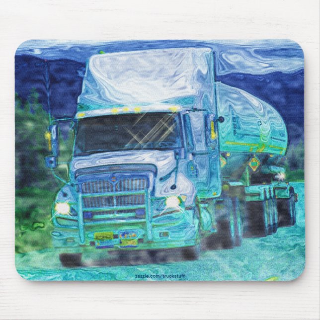 Cargo Truck Road Transport Truck Drivers Mouse Pad (Front)