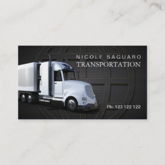 Cargo Truck Transportation Business Card
