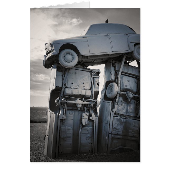 carhenge stacked cars cards (Front)