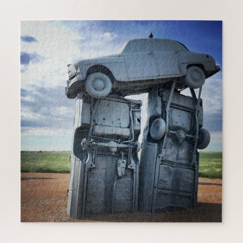 carhenge stacked cars jigsaw puzzle