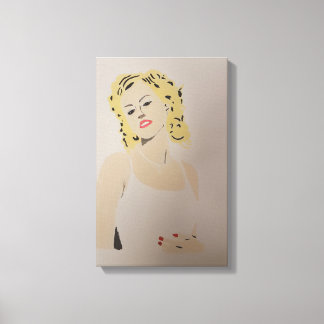 Cari Hand Painted by Mark Elsen Canvas Print
